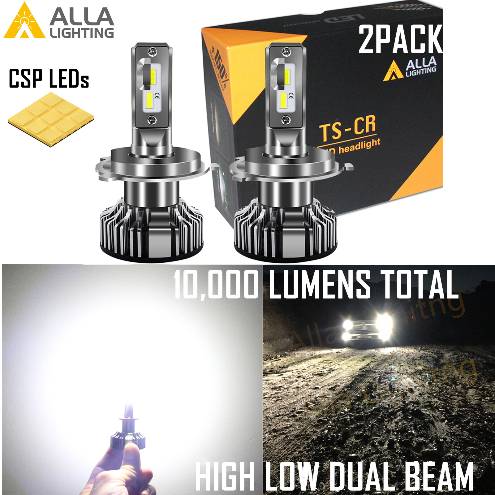 9003 Daytime Running DRL|Headlight Old Halogen Convert to Pure White Bright LED