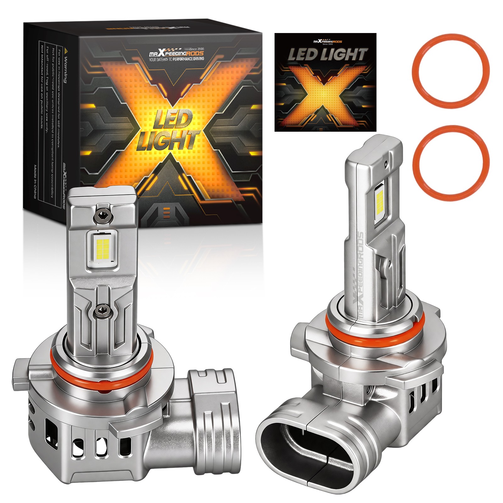 28W 28000LM LED Light Bulbs Halogen 1:1 Design Aluminum Body 2Pcs High Beam