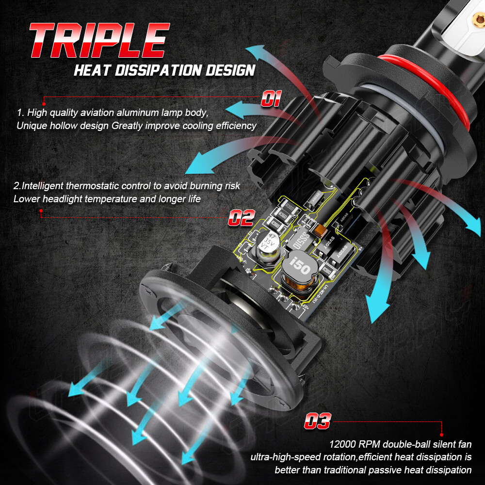 4PCS 9012+5202/H16 LED Headlight + Fog Light Bulbs For 2014 2015 GMC Sierra 1500
