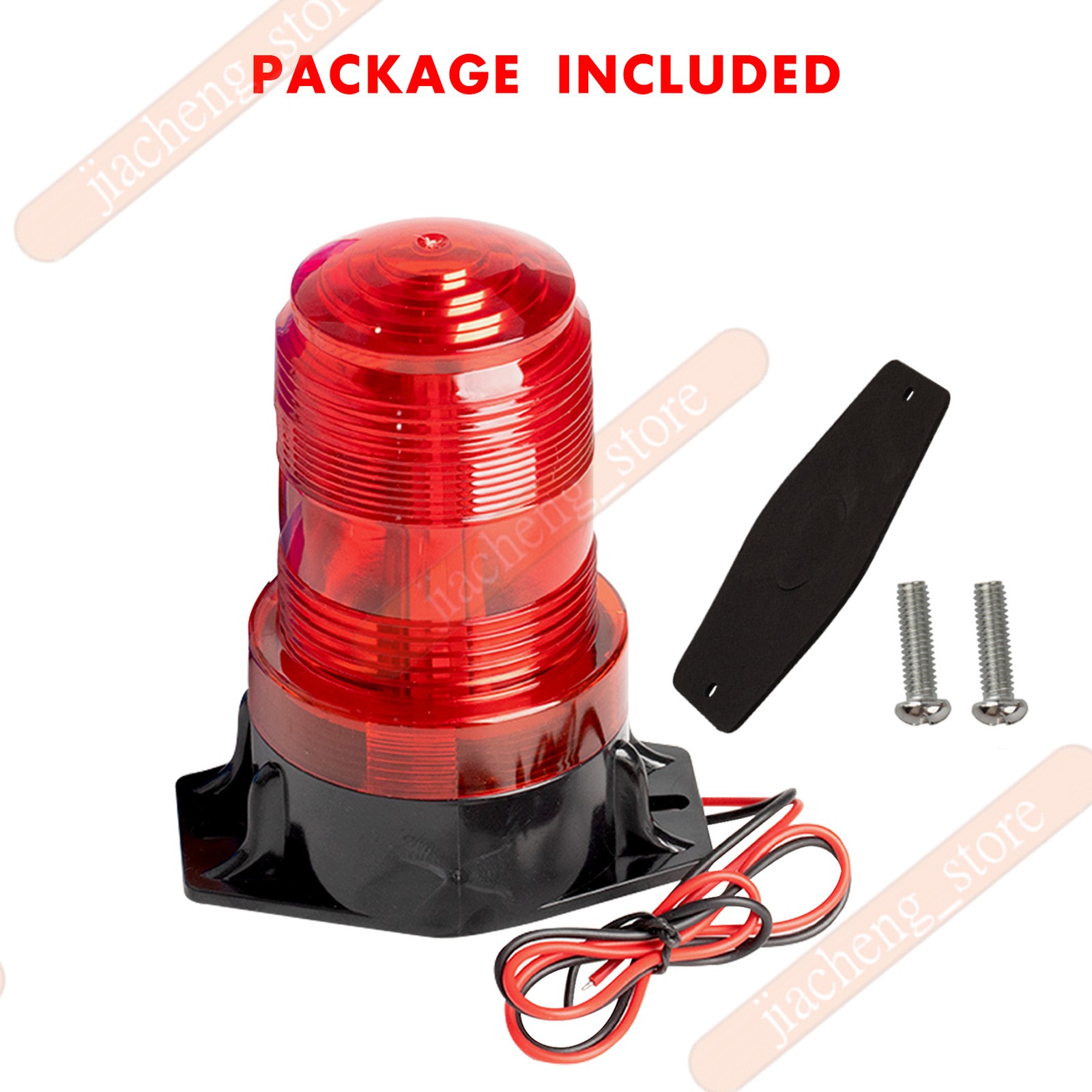 1PCS NEW RED 30LED Rotating Strobe Light Rooftop Flash Beacon Emergency Warning