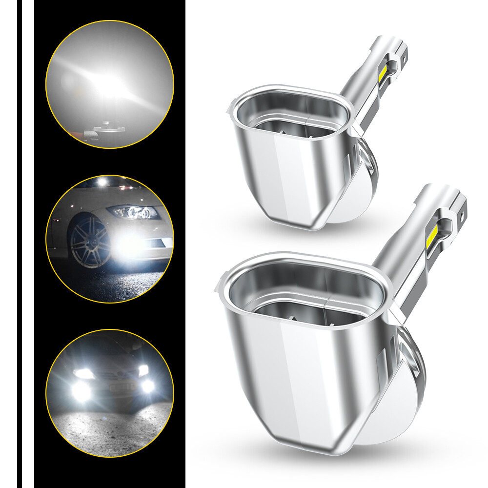 881 886 889 H28 LED Fog Light Bulbs 500% Super Brighter 1:1 Size Plug n Play GF