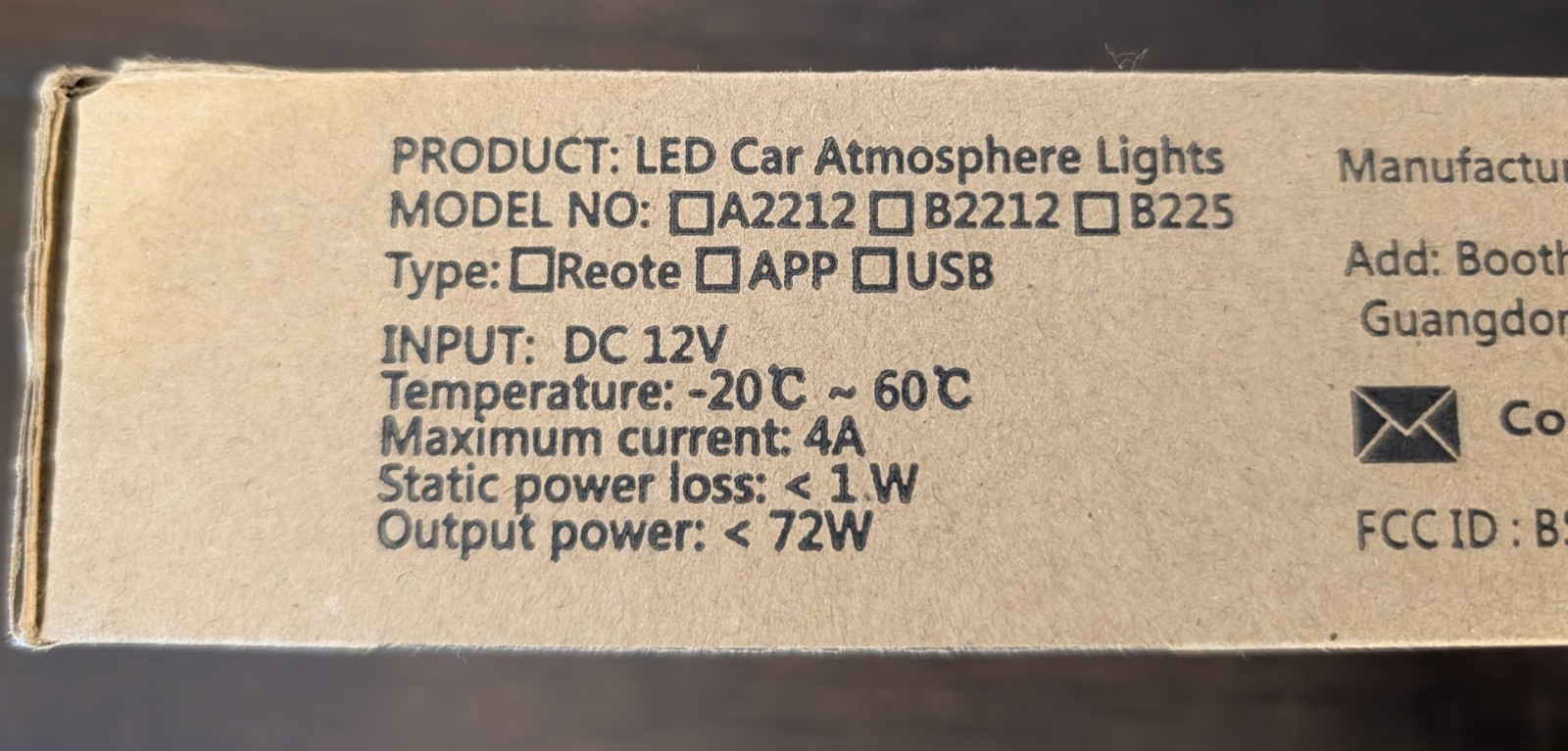 Atmosphere Lights LEDCAR Wsiiroon NIB, Interior Lighting For You Car,