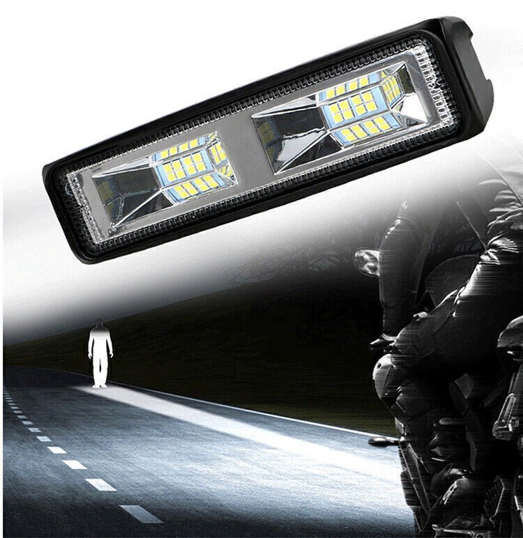 2x 6Inch LED Work Light Bar Flood Fog Lamp 48W For Driving Offroad Truck SUV ATV