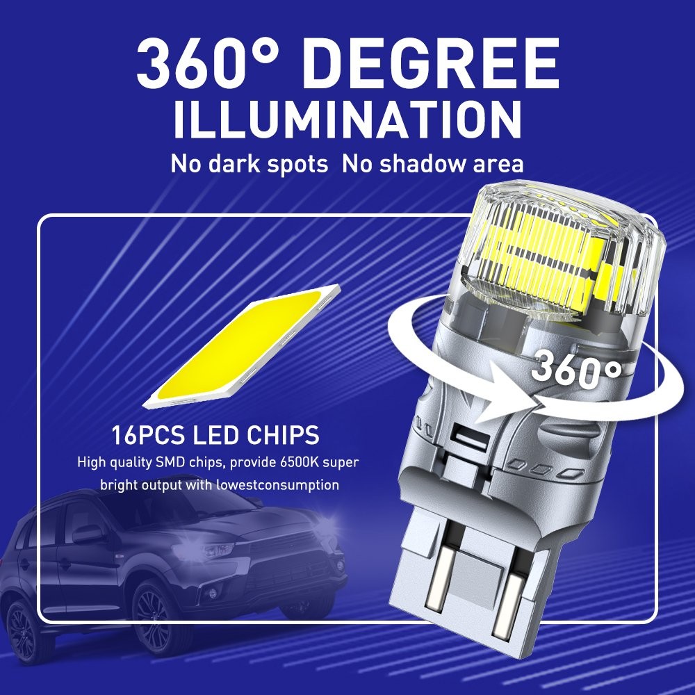 AUTOONE 7440 7441 LED Back Up Reverse Light Bulb White 7443 Extremely Bright