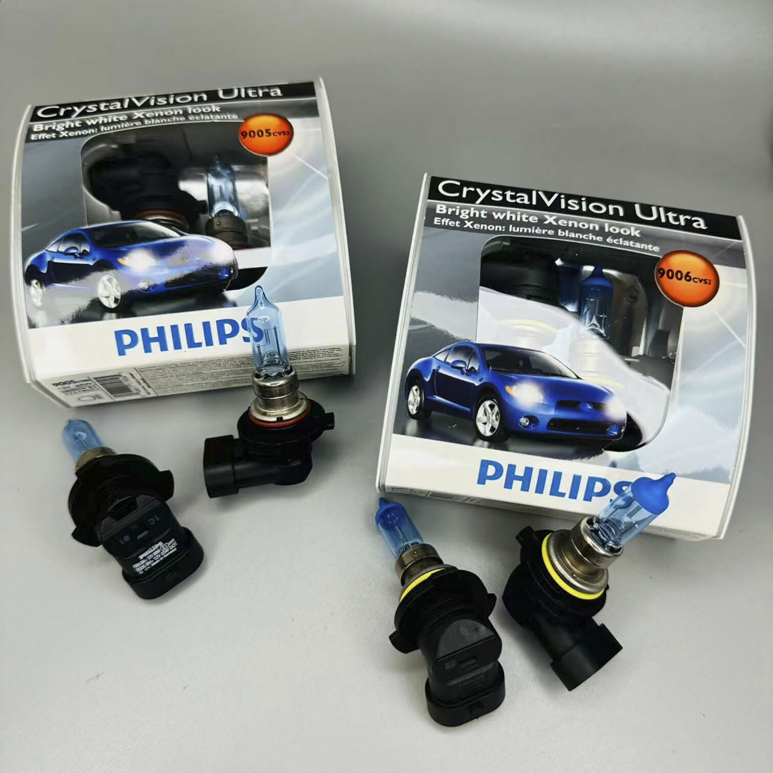 PHILIPS 9005 9006 CrystalVision Ultra Headlight Bulb For BMW Cadillac Dodge Ford