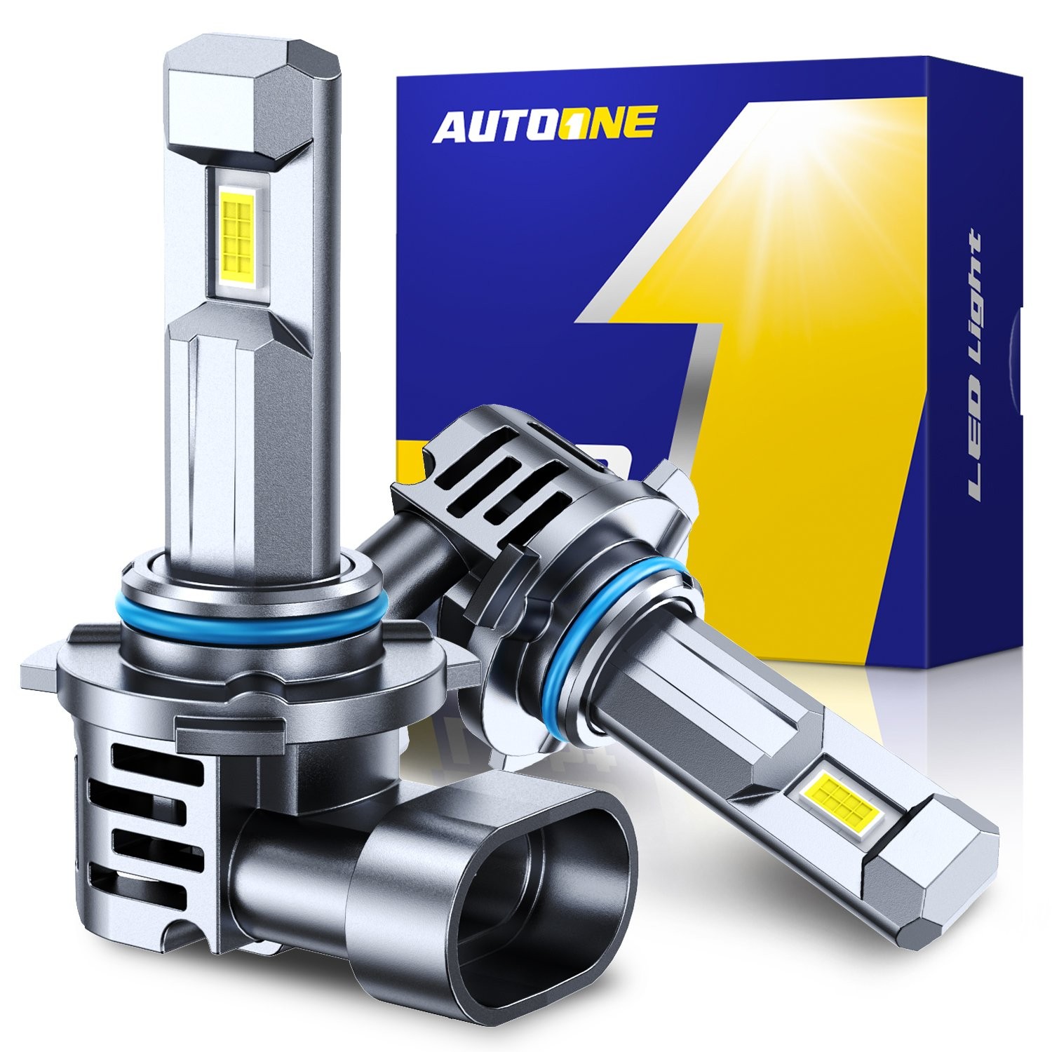 AUTOONE 9005 HB3 Headlight Foglight LED Bulbs 6500K Super Bright White 10S EPU