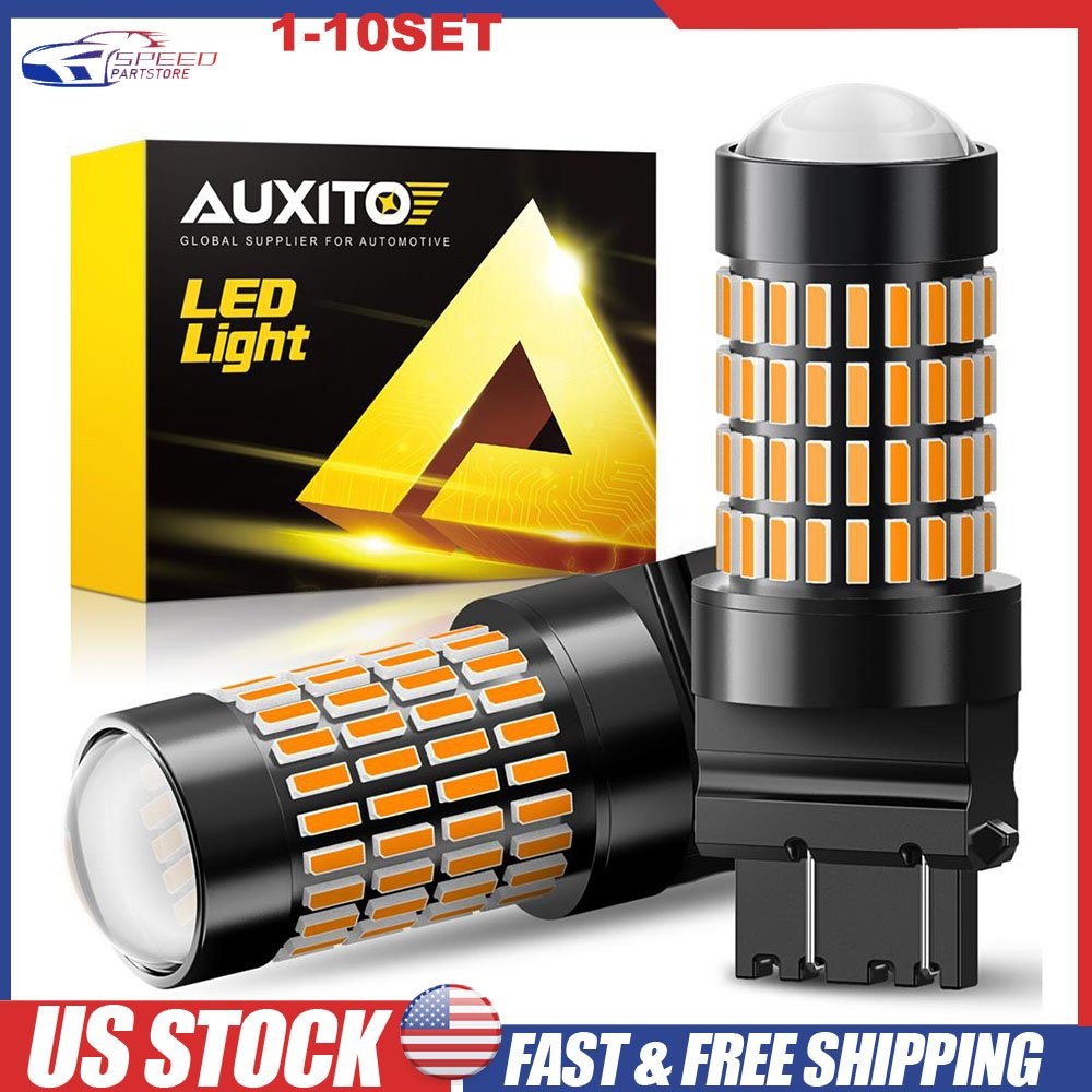 3157 3156 4156 LED Bulb Tail Brake Backup Turn Signal Light Amber Yellow 2-20X