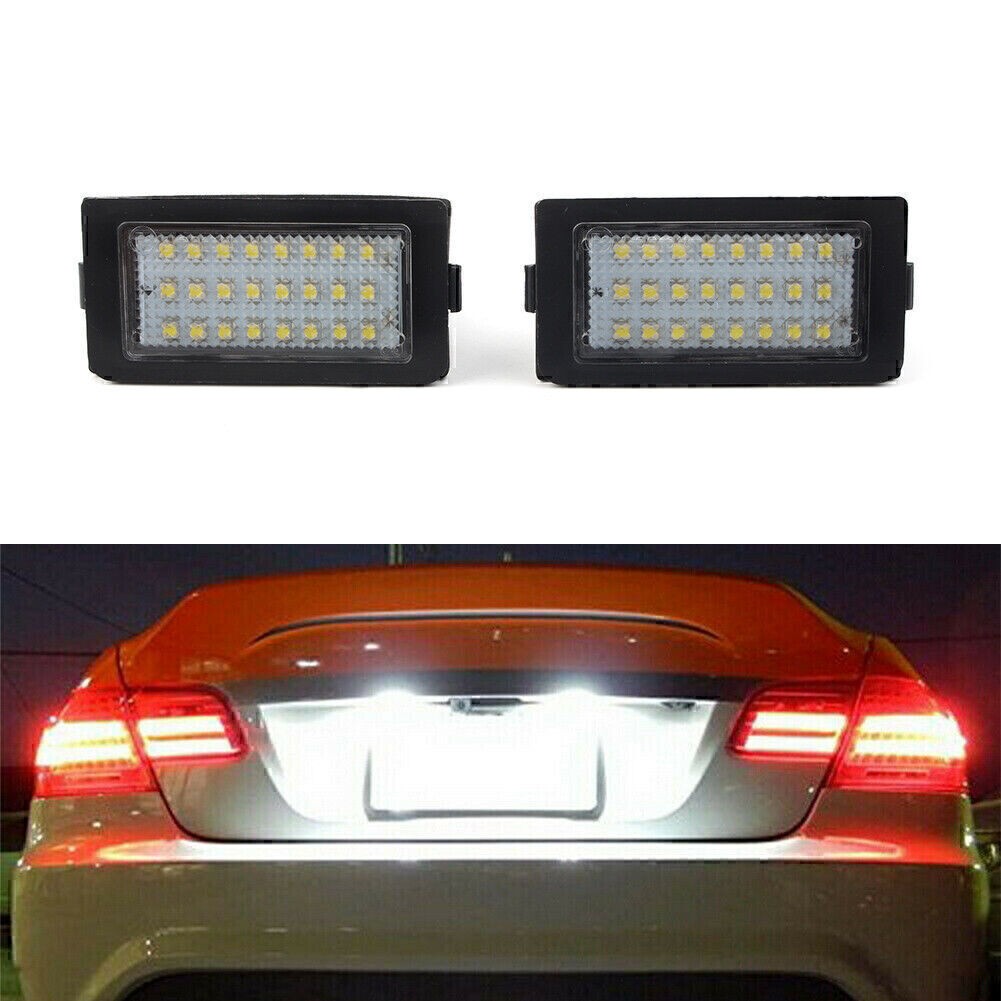 LED Number License Plate Lamp Lights White For BMW E38 7 Series 1995-2001 CanBus