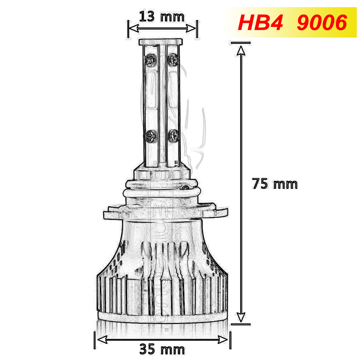 4SIDE 9005+9006 LED Combo Headlight Kits SKN COB 440W Light Bulbs High Low Beam