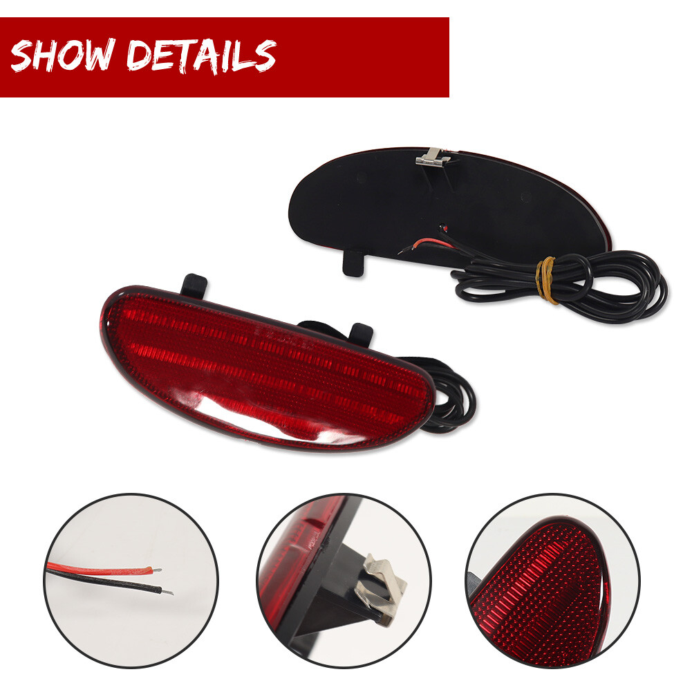 Fit Chevrolet Corvette C5 1997-2004 Inner Red LED Door Panel Reflector 10295148