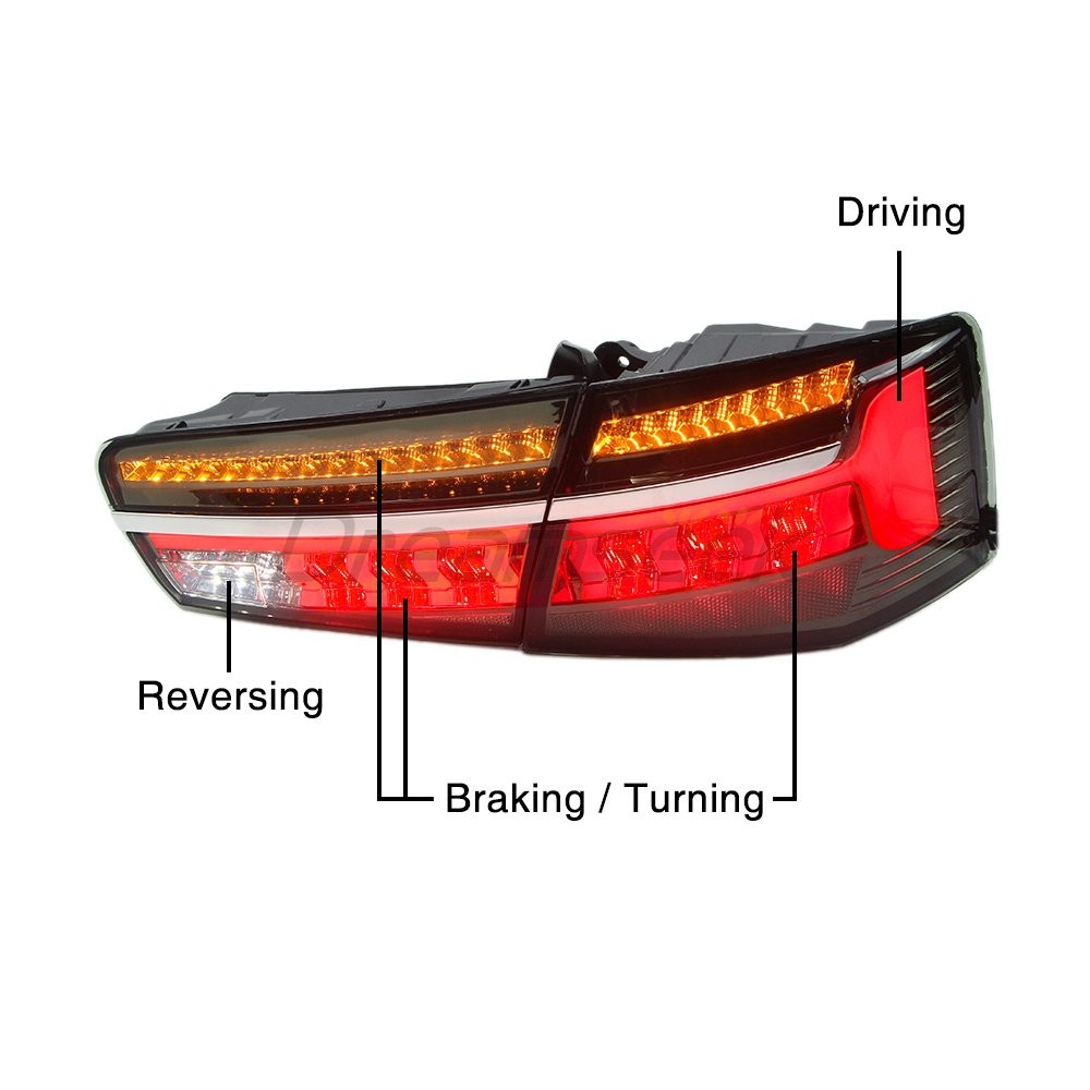 LED Tail Light Assembly For Audi A6 / S6 12-15 Rear W/ Dynamic Turn Signal Lamp
