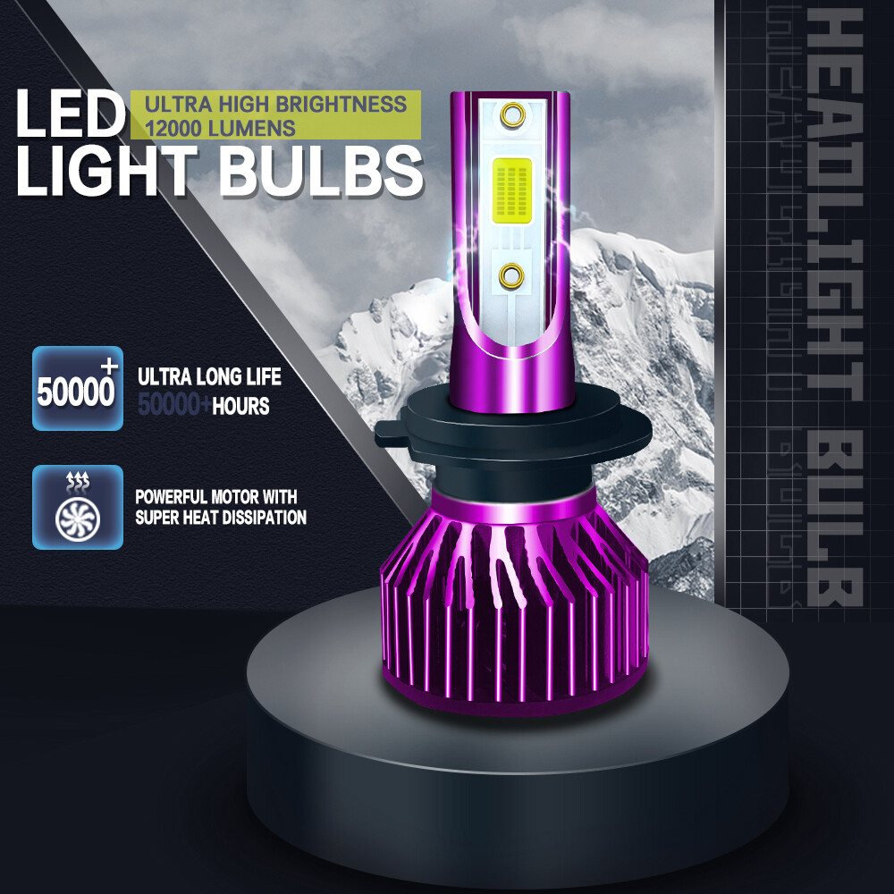 Kit 2 PCS H7 LED Bulbs Cool White High/Low Beam Conversion For F2 V6