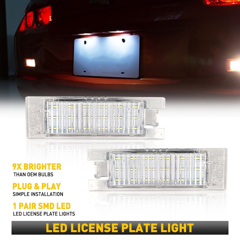 6000K WHITE LED License Plate Light Super For Bright Chevy Camaro Malibu VoltO