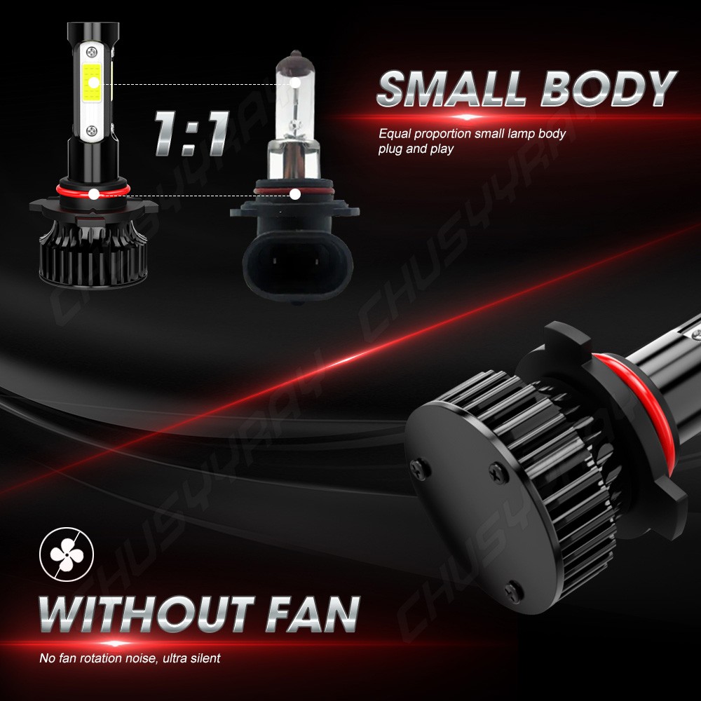 Fit Freightliner M2 106 2011-2017 Front LED Headlight Hi-Low+Fog Light Bulbs Kit