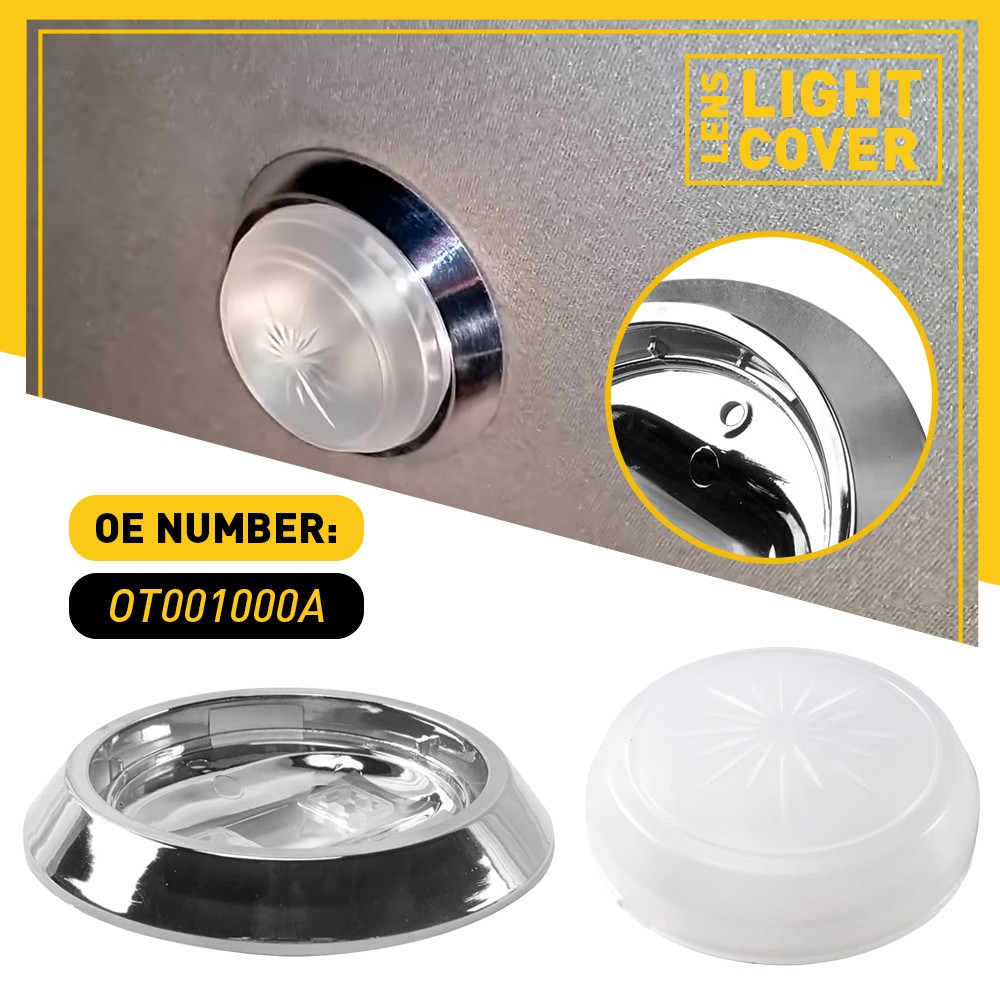 Dome Light Cover For For Many GM vehicles 1970-1981 OT001000A Chrome Housing EH