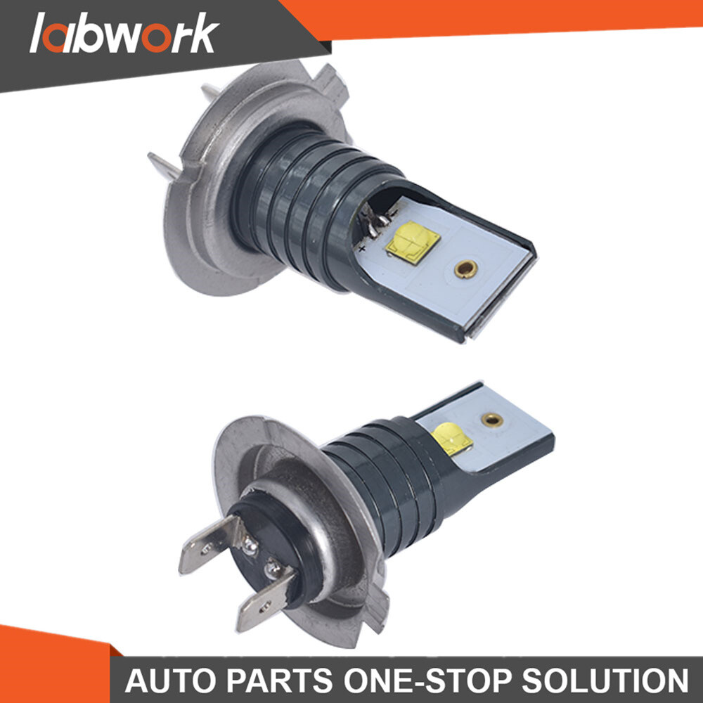 Labwork 2 Pcs H7 LED Headlight Bulbs 110W 30000LM 6000K Error Free Canbus Bulbs