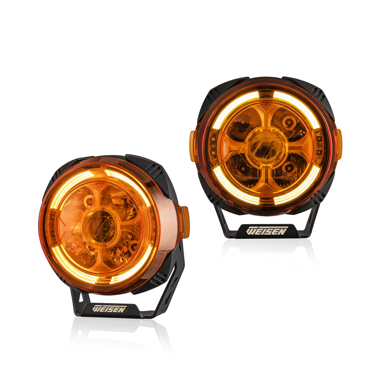 2PCS 7inch 200W 10,800 lm LED Work Lamp Light Bar For Tractor Recovery Truck Van
