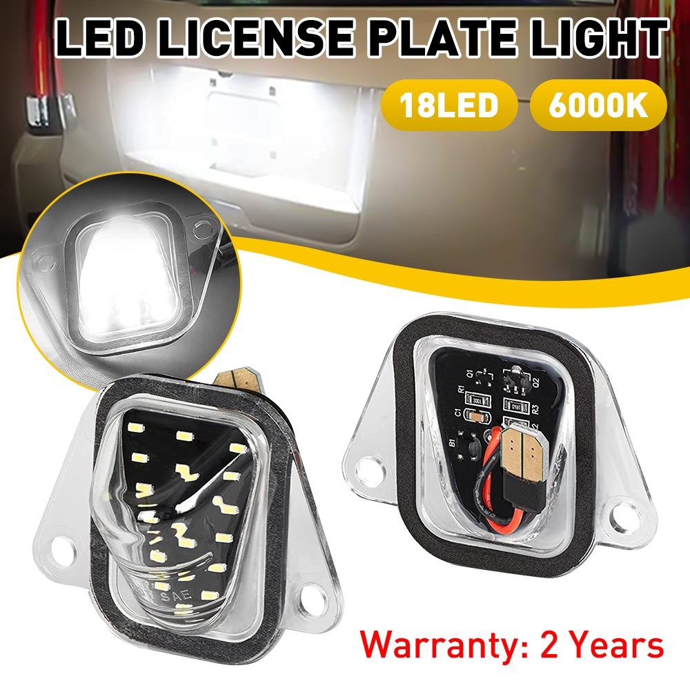 2x LED License Tag Plate Light For 2007-2014 Suburban Tahoe YUSon Escalade 6000K