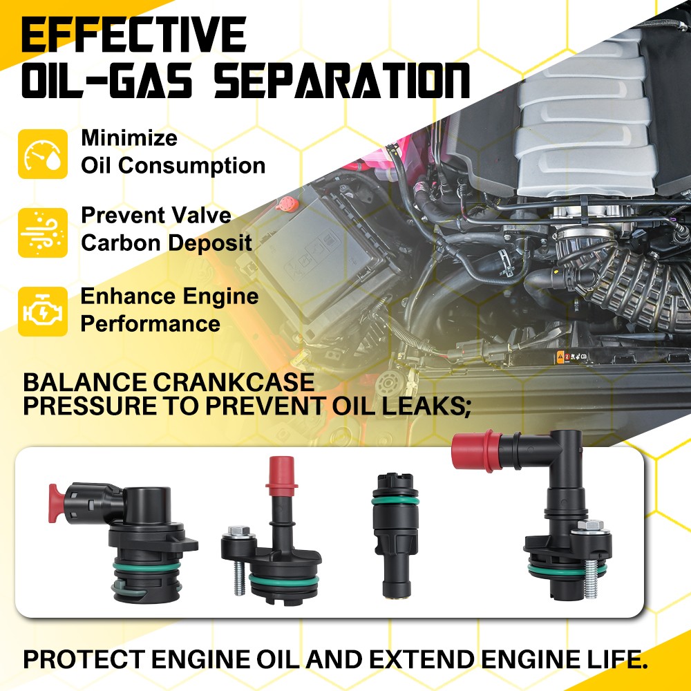 4-40x Fit Chevrolet Malibu Cadillac ATS Positive Crankcase Ventilation PCV Valve