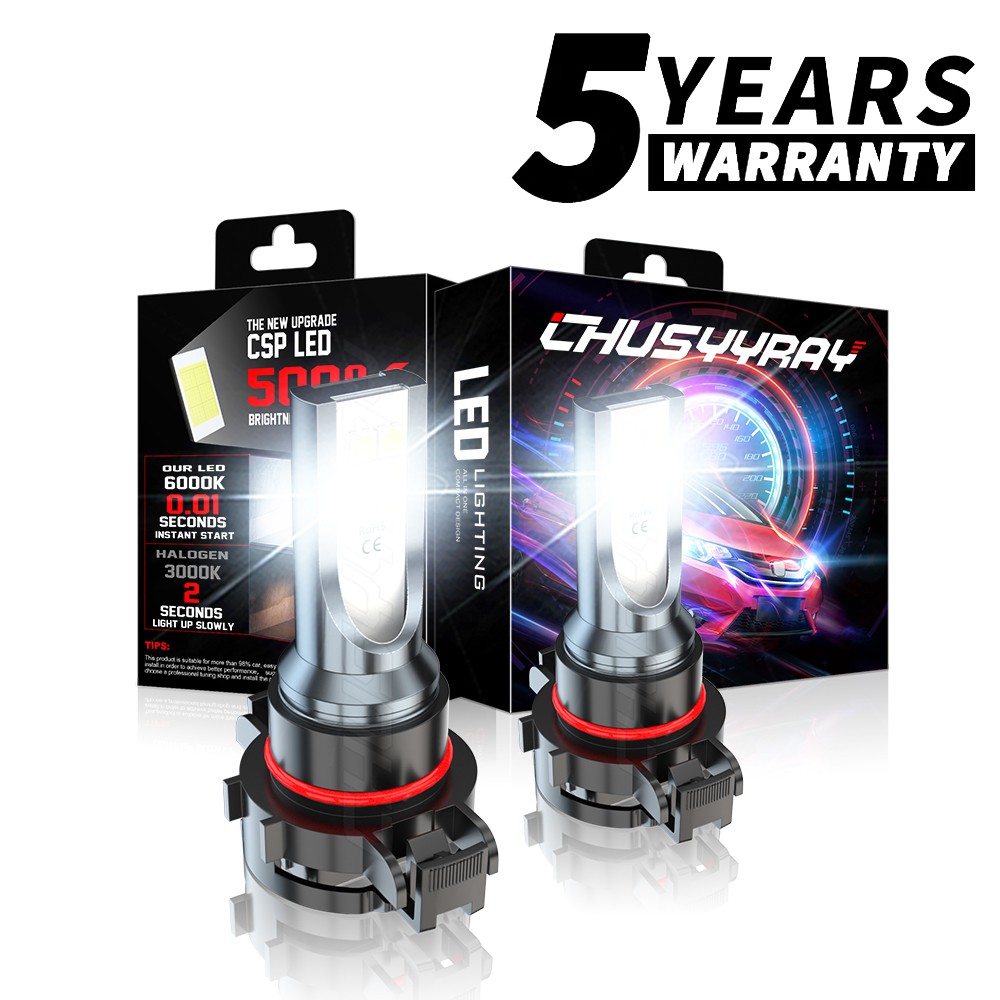 5202 H16 LED Fog Light Bulbs For Chevy Silverado 1500 2007-2015 Super White