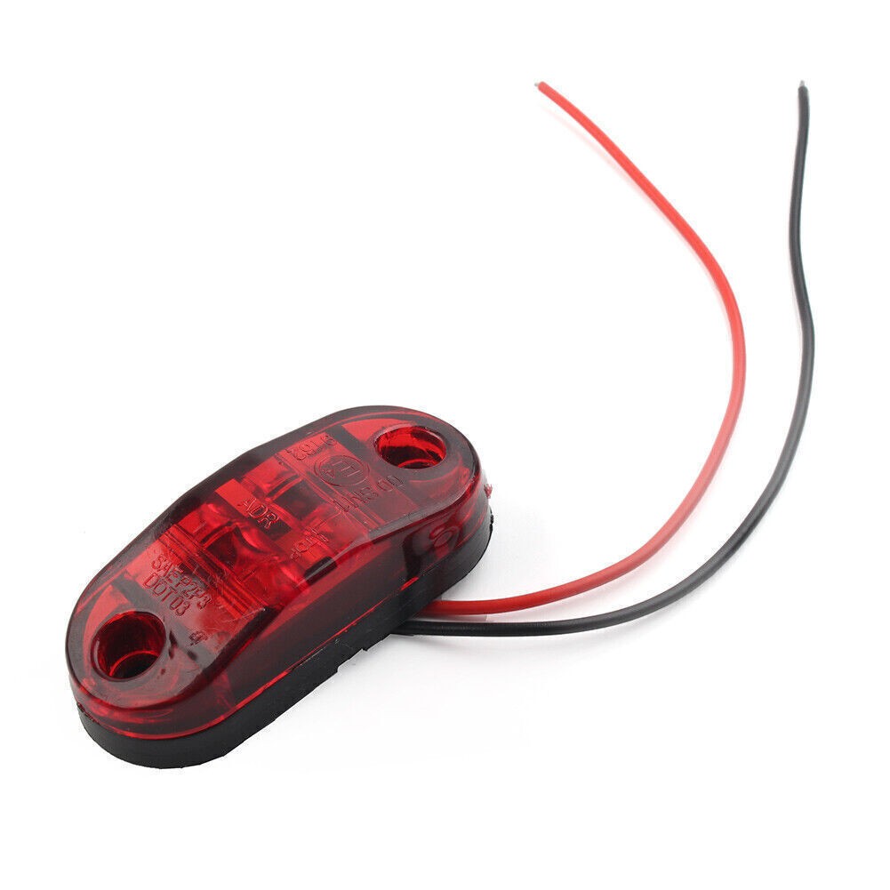 12V 2 SMD LED Side Marker Light Trailer Light For Truck Trailer RV SUV Car