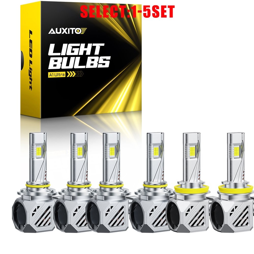 9005 9006 H11 LED Headlight Bulbs Kit High Low Beam Fog Light Bright 6-30X