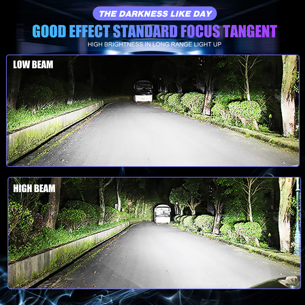 H11 9005 LED Headlight Super Bright Bulbs Kit 6000K White 330000LM High/Low Beam
