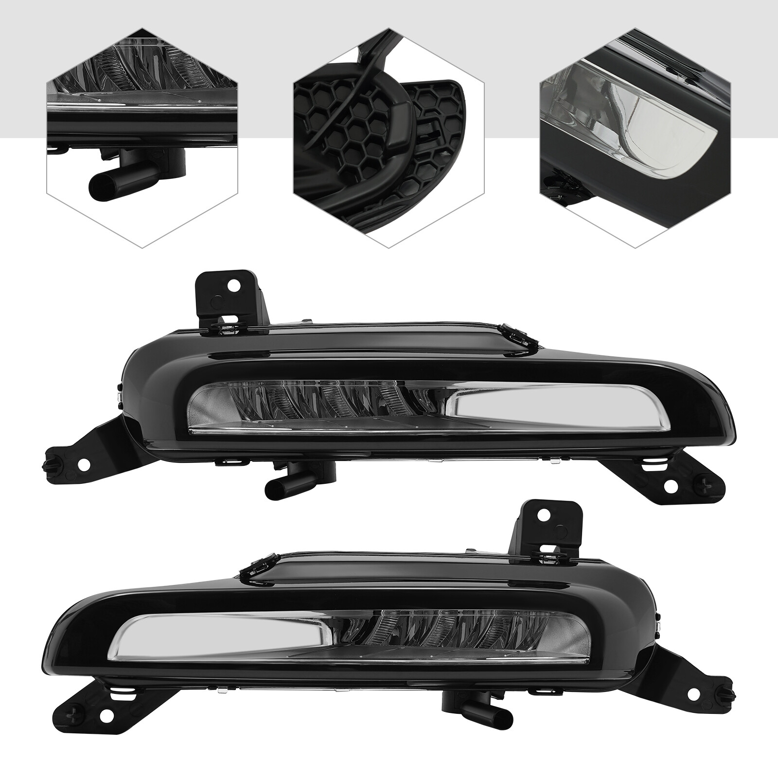 Left+Right Daytime Running Light For Land Range Rover Evoque 2016 2017 2018 NEW