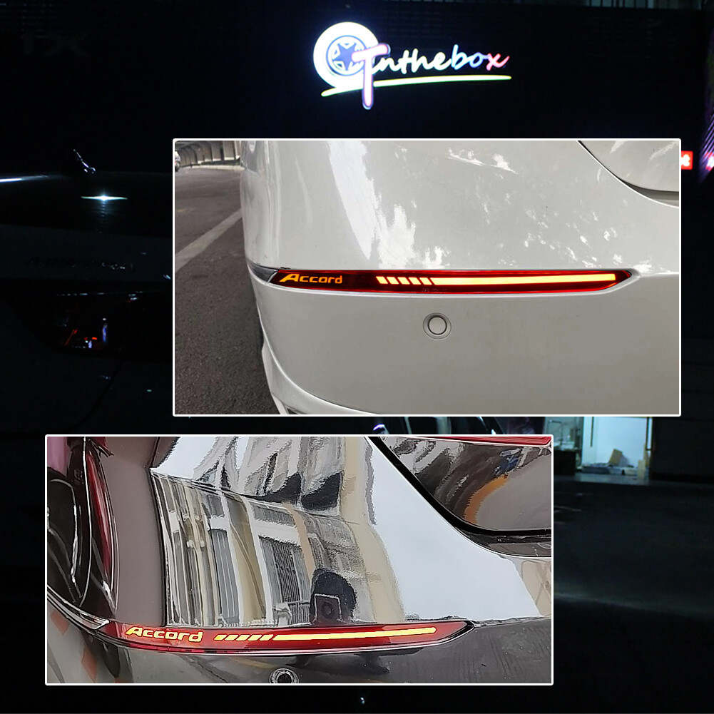 LED Reflector Tail Light for Honda Accord 2018 2019-2022 Rear Bumper Lamp Red