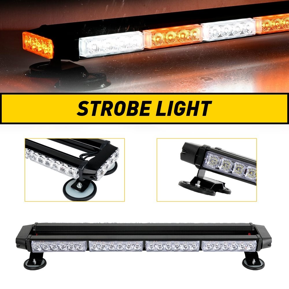 For Vehicles 12V DC AUXITO 26.5″ New Warning Strobe 54-LEDLight Bar EPO*
