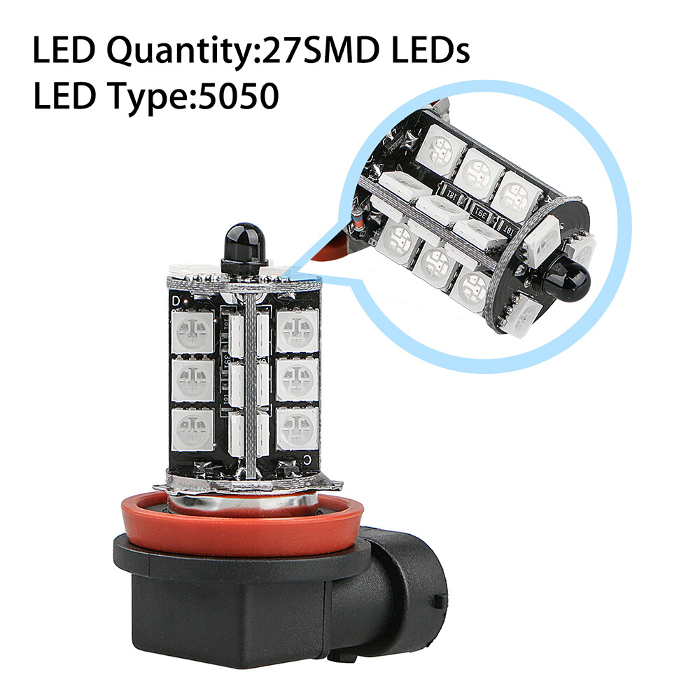 Error Free H11 LED projector RGB Fog Light Bulbs For BMW E90 325 328 335i