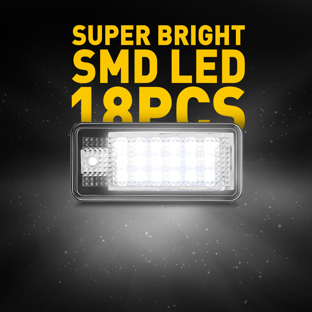 CANBUS License Error Plate LED Free Audi Light A4 Fit A3 S3 S4 A6 S6 Q7 A8 RS4