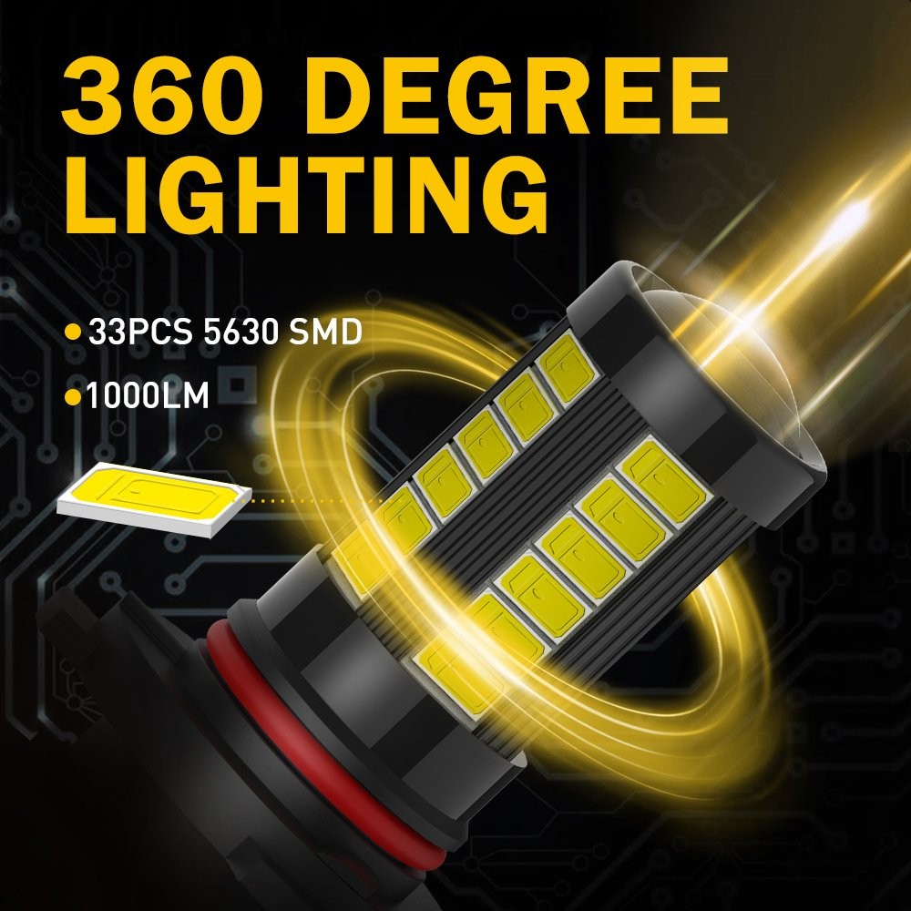 AUXITO 9006 LED HB4 Headlight Kit Bulbs Light Head Replace Lamp Globes White 2x