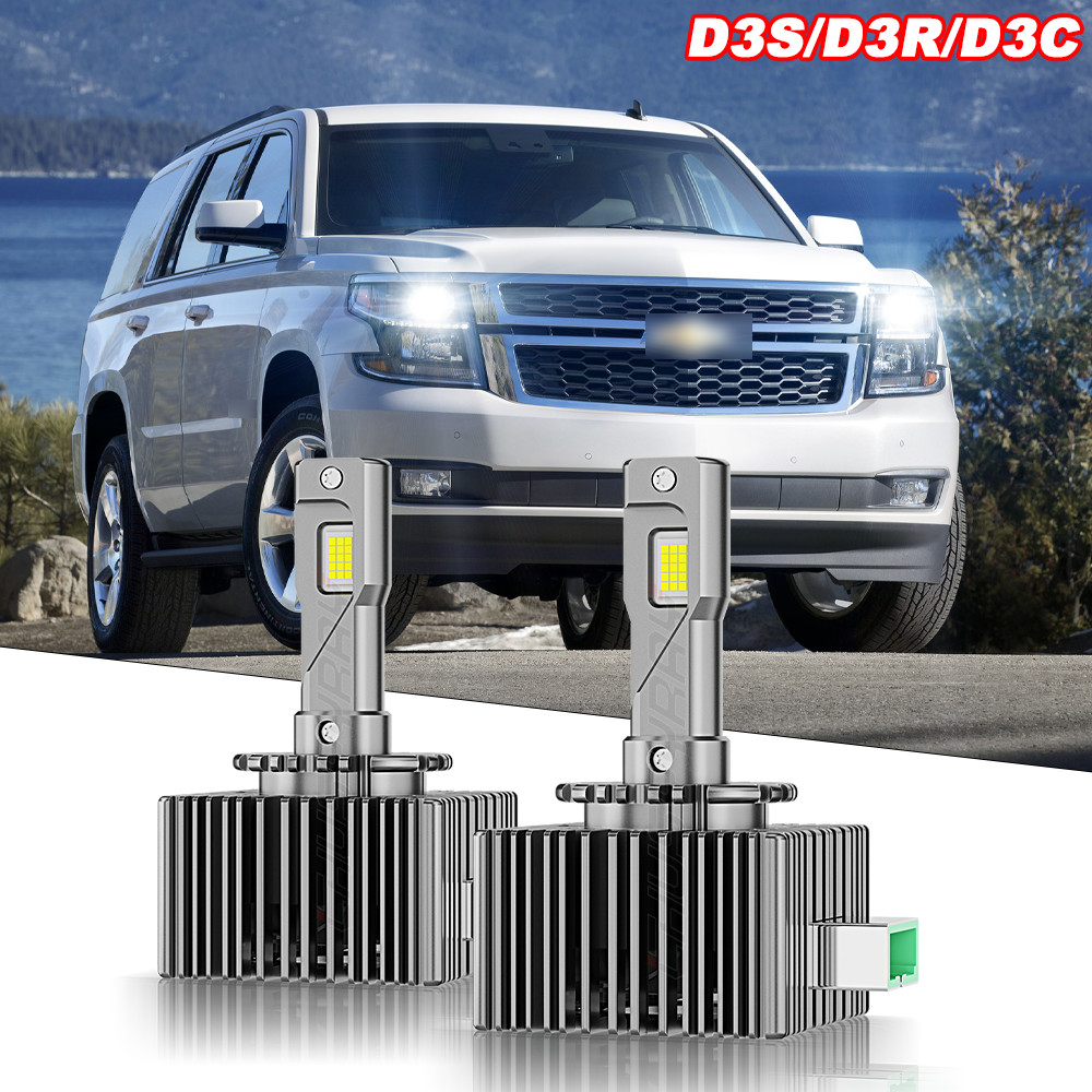 FIT Chevrolet Tahoe 2015-2018 – 2X D3S Front LED Xenon Headlight Bulbs Low Beam