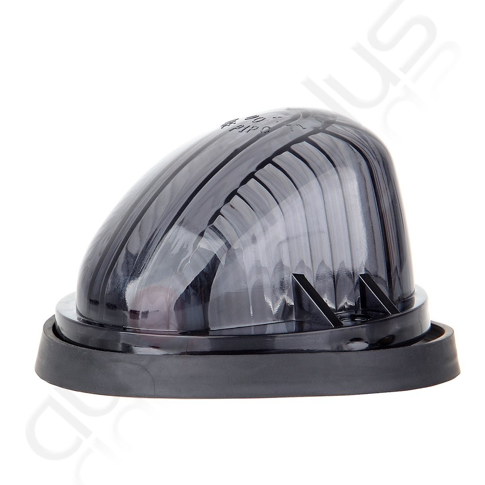 5x Cab Marker Running Round Light Smoke Lens+Base housing+12V LED For Chevy GMC
