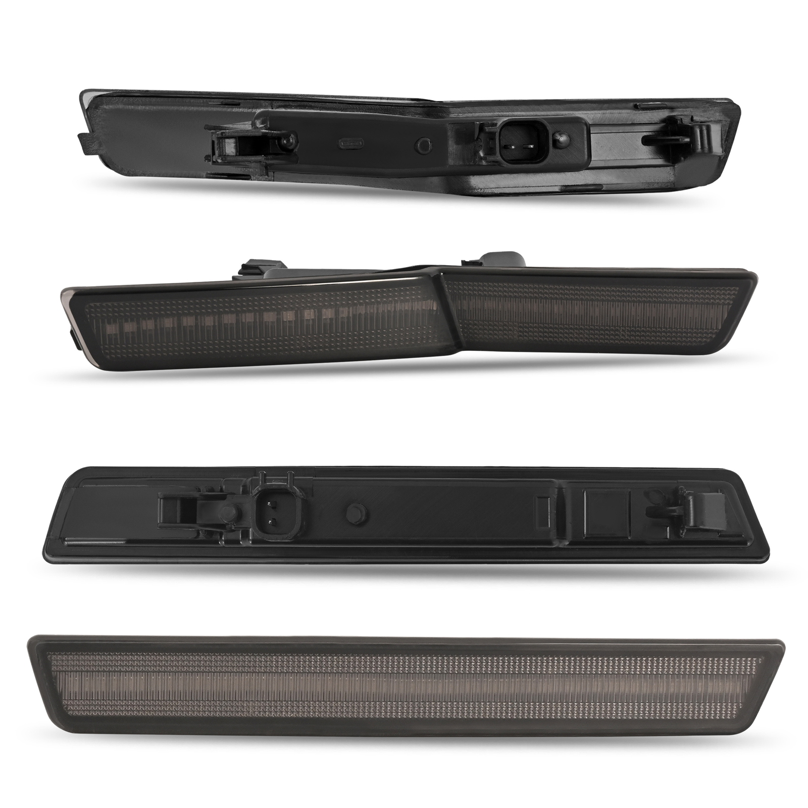 For Dodge Challenger SRT Widebody 18-22 Front&Rear Smoked LED Side Marker Light