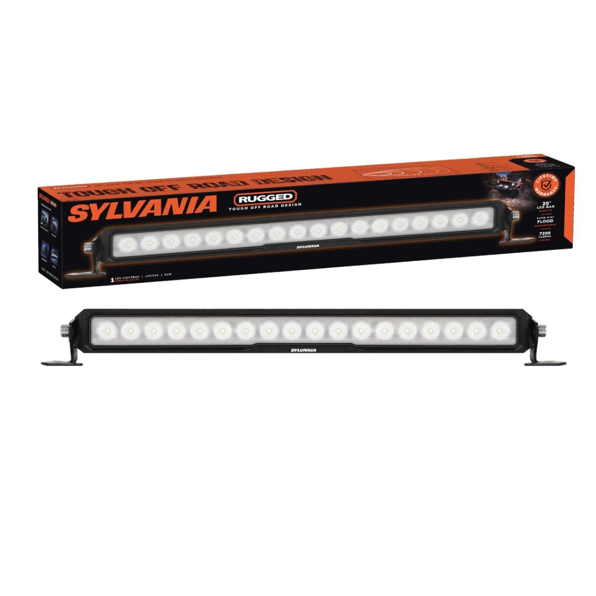 SYLVANIA Rugged 20 Inch Flood LED Light Bar – Lifetime Limited Warranty | LED