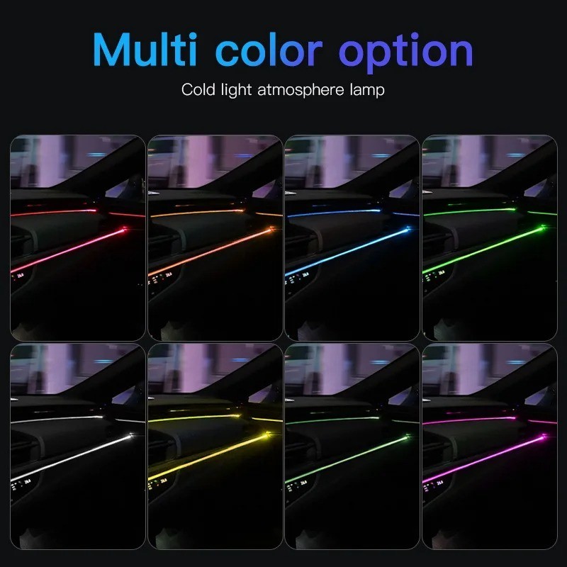 RGB LED Light Strip for Cars, Interior Ambiance Decoration for Auto