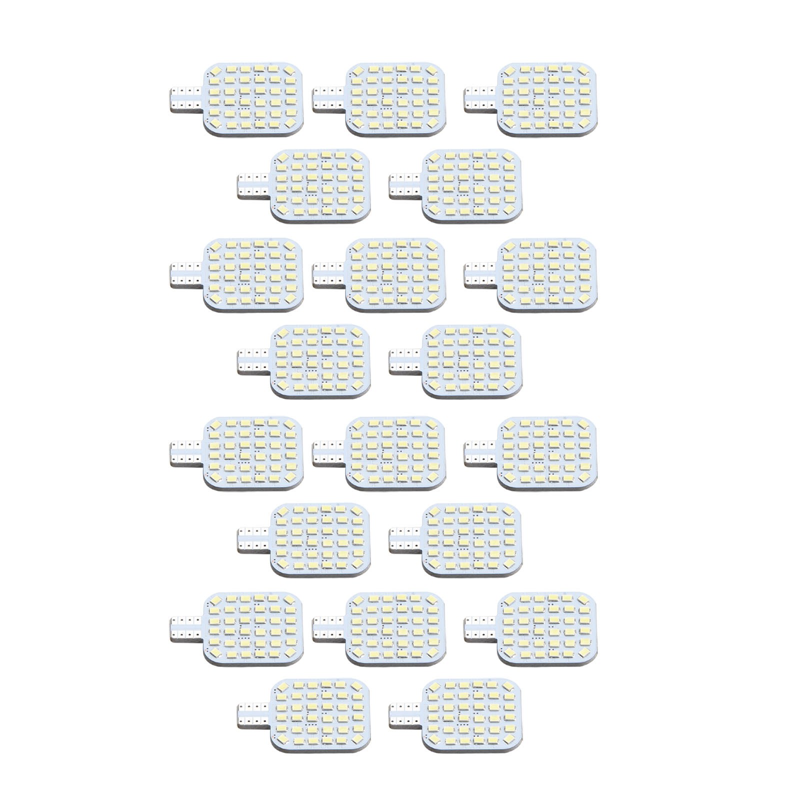 20pcs T10 LED Interior Light Bulbs Full Aluminum 2835 SMD Xenon White 12V RV
