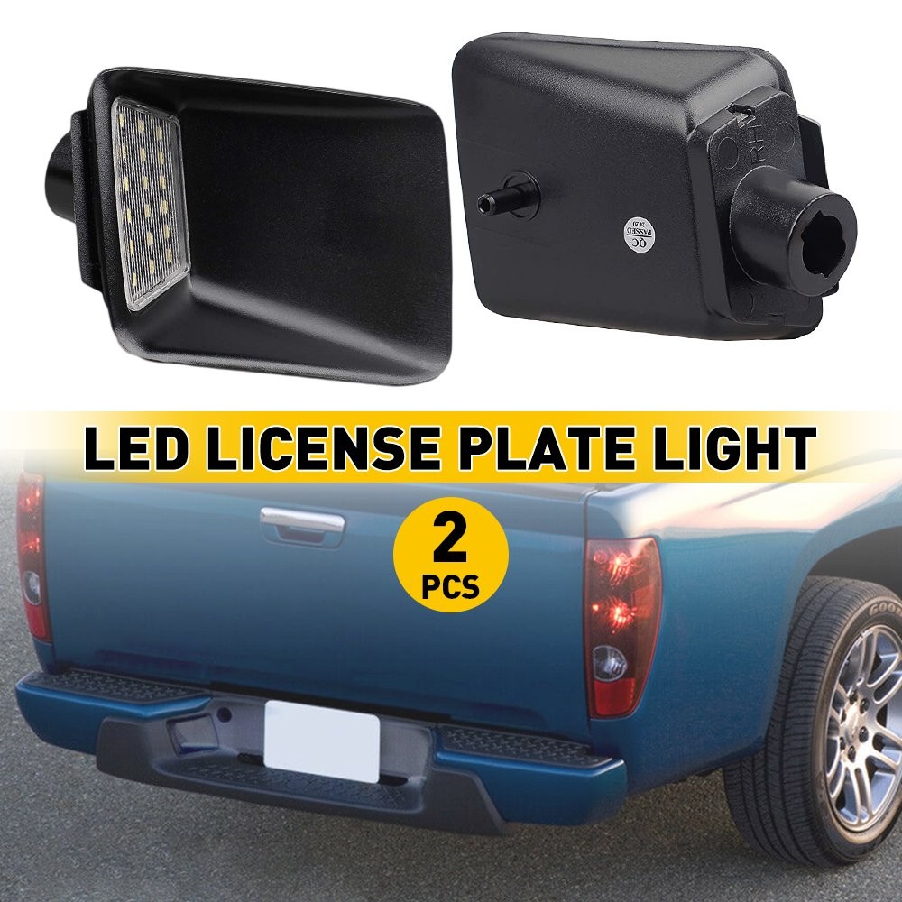Pair LED License Plate Lights Fit For 2004-2012 Chevrolet Colorado Canyon GMC EO