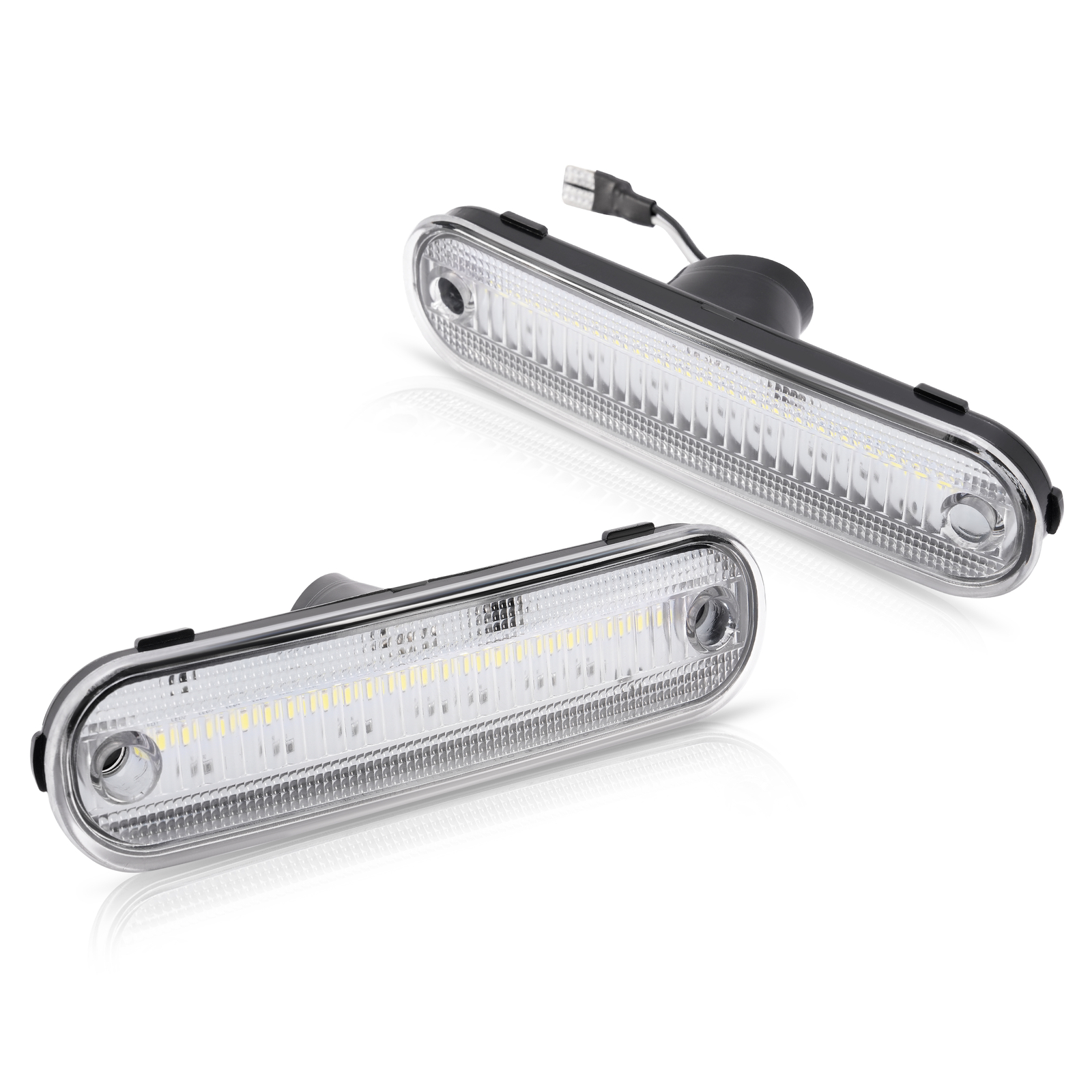 Clear Front + Rear LED Side Marker Light For Mazda Miata MX-5 1990-2005 4PCS NEW