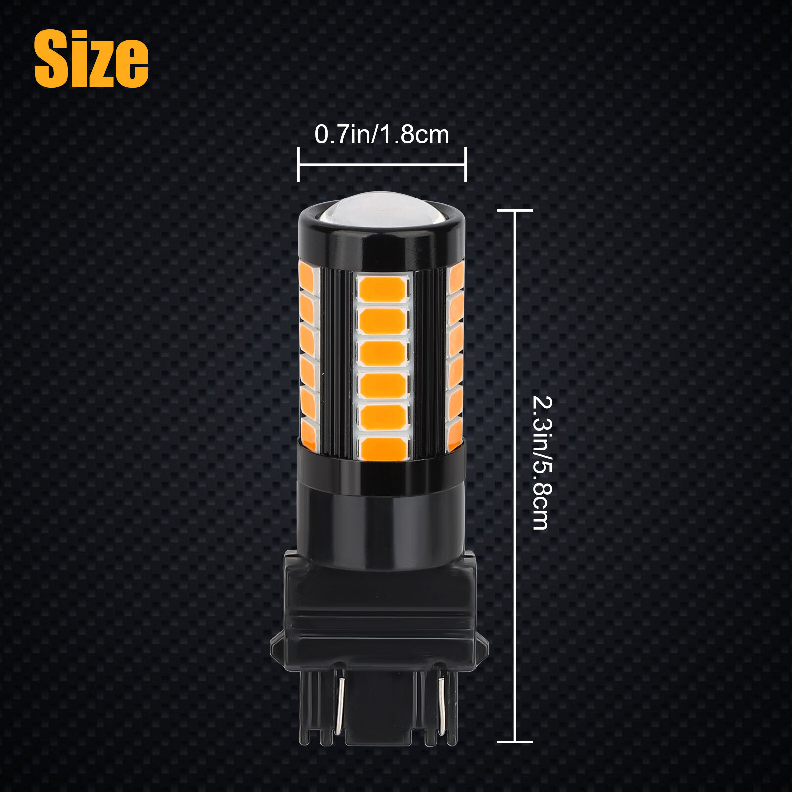 For Ford F150 F250 F350 Super Duty 3157 LED Bulbs 33-SMD Amber Turn Signal Light