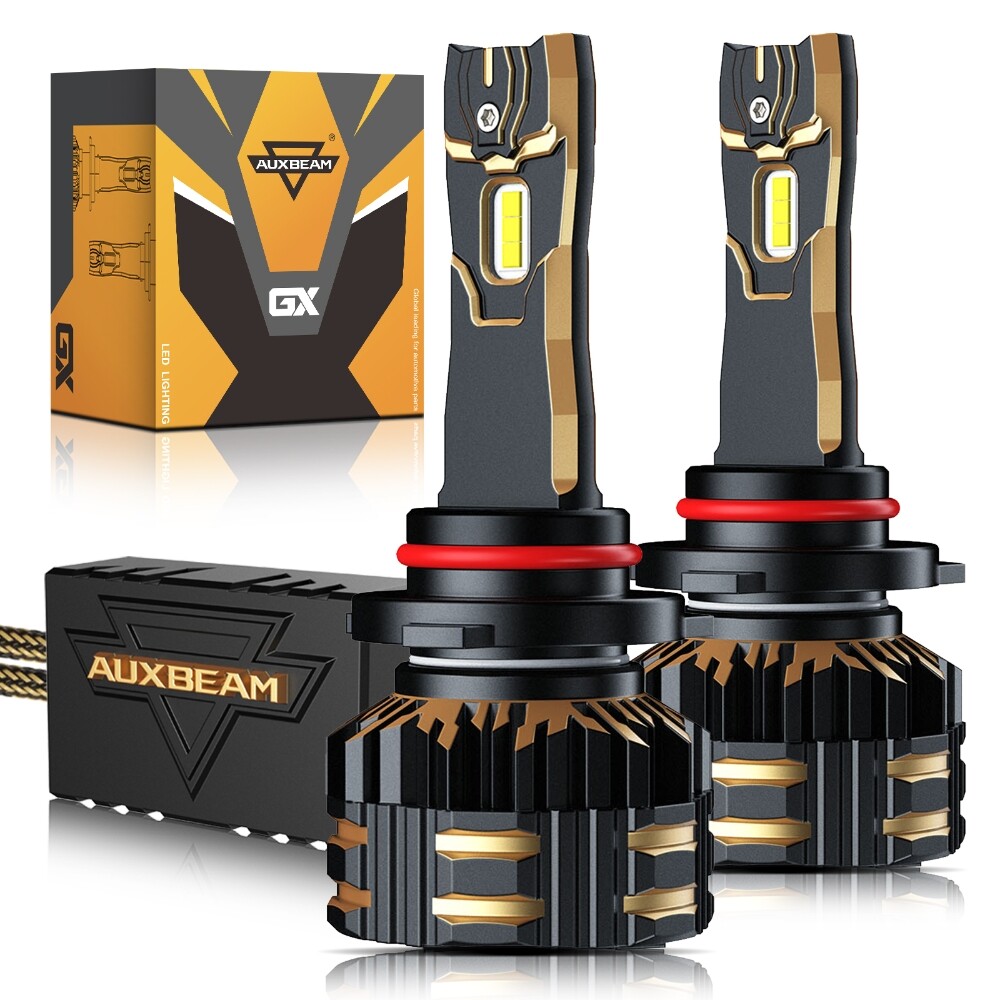 AUXBEAM 9005 9006 H11 LED Headlight Bulbs Kit High/Low Beam 25000LM 6500K Bright