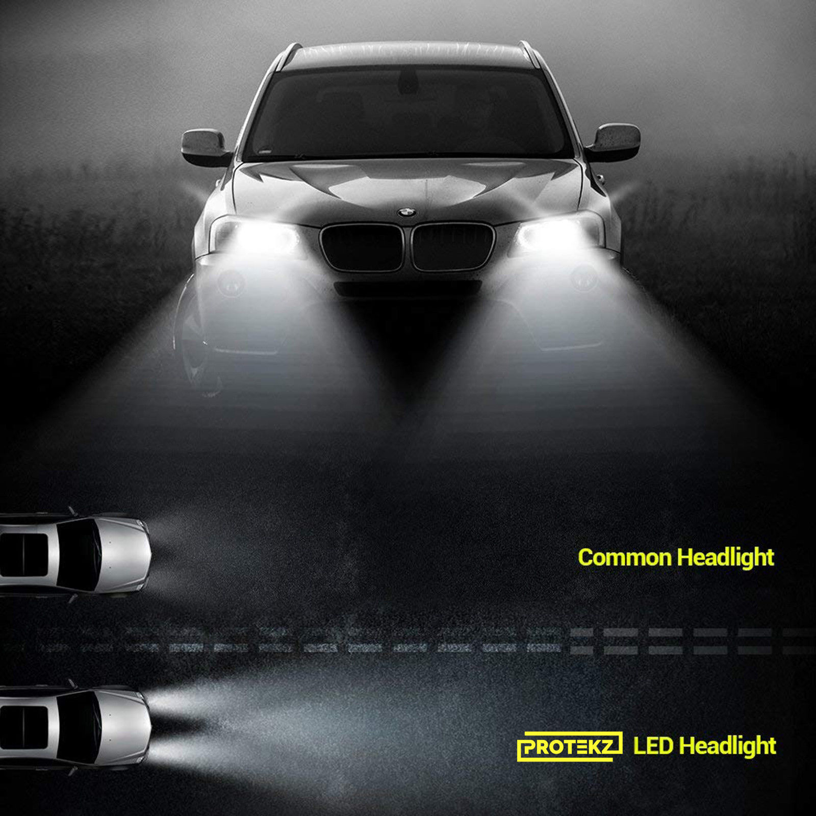 LED Headlight Kit H11 6000K White FogLight CREE Bulb for NISSAN Xterra 2005-2015