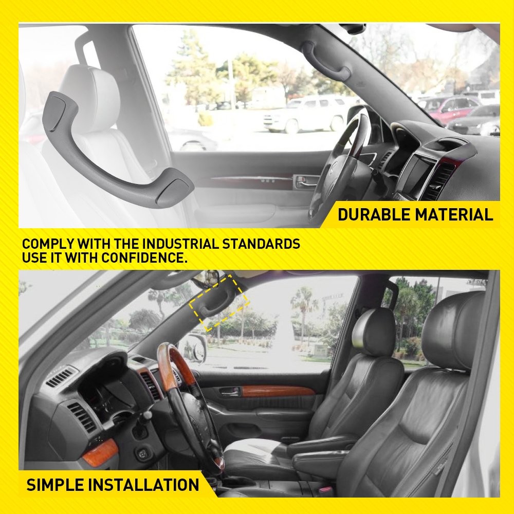Inner Roof Pull Handle Grab Grip Handle For 2003-2009 Toyota 4Runner Gray 1-5SET