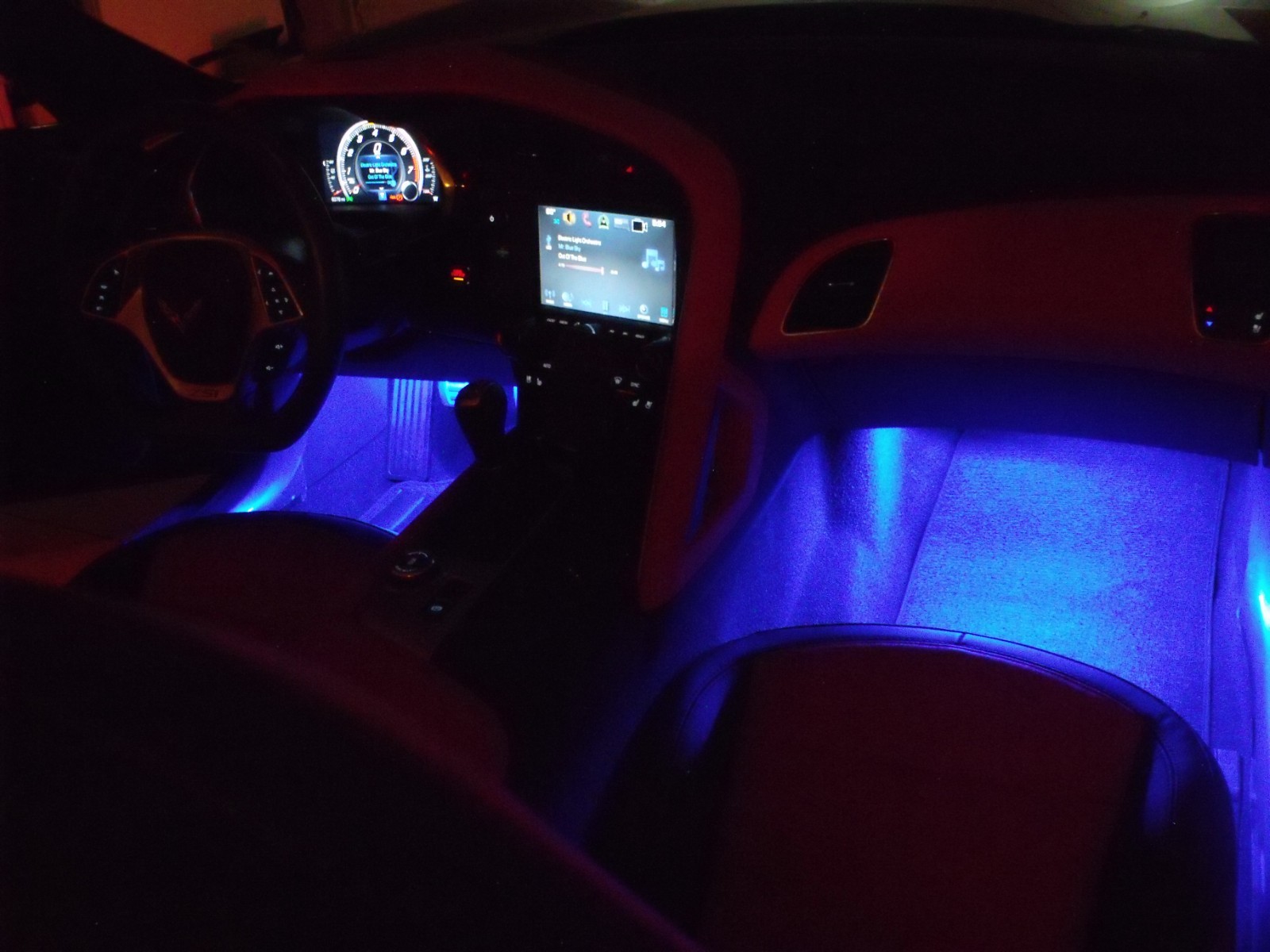 C8 CORVETTE FOOTWELL LED LIGHTING KIT , PLUG N PLAY