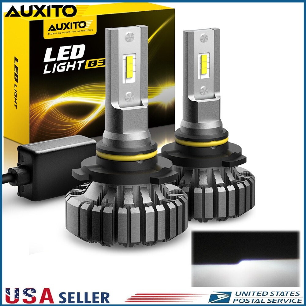 AUXITO 9006 LED Headlight Kit High Low Beam Bulb Super Bright 6500K White Bulbs