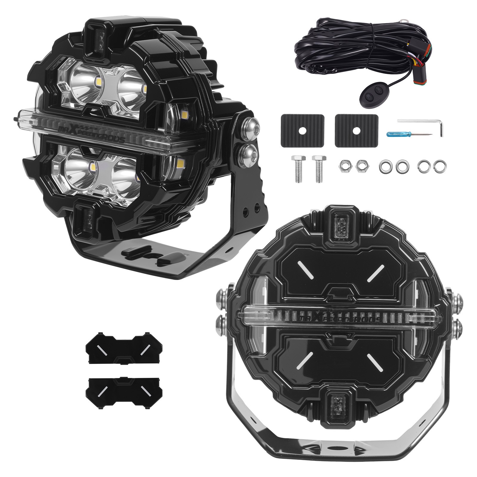 160W LED Work Light Pods Spot Flood Combo IP68 For Truck Jeep SUV ATV Marine 4X4