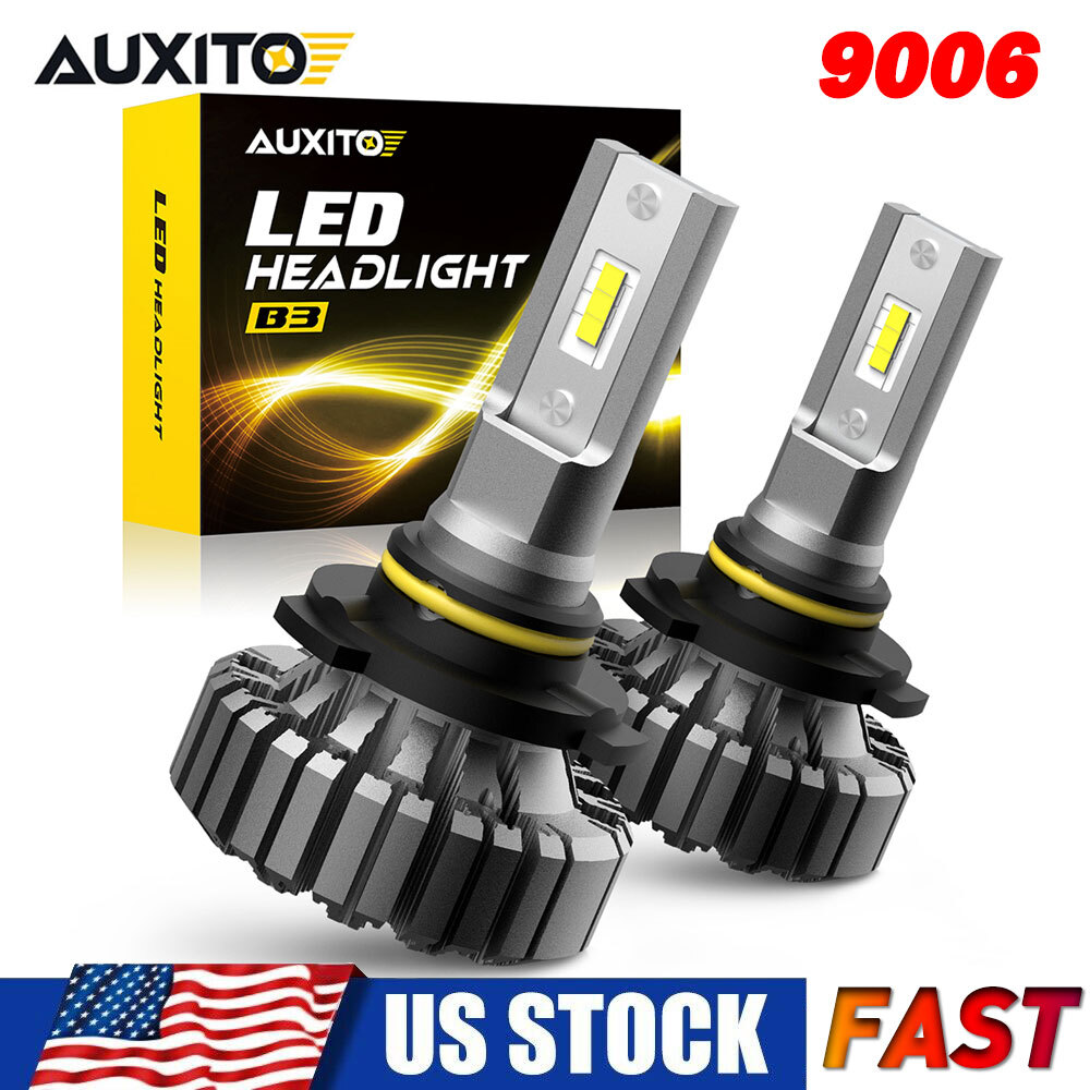AUXITO 9006 LED Headlight Kit High Low Beam Bulb Super Bright 6500K White Bulbs