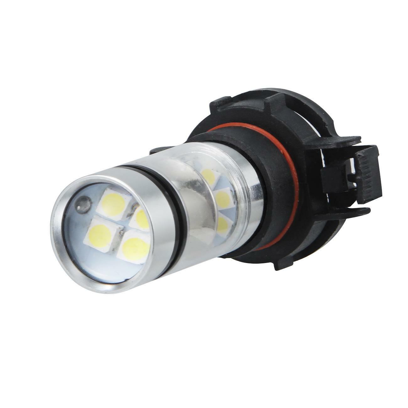 2x H16 5202 PS24WFF 100W 6000K Super White LED Fog Light Bulbs Daytime